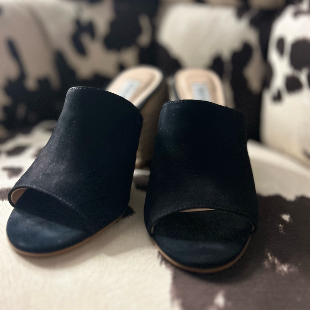 Steve Madden Black Mules Slip-On Shoes